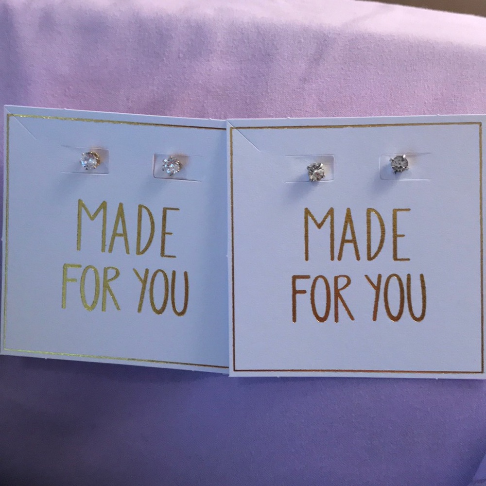 Yellow and white gold earrings